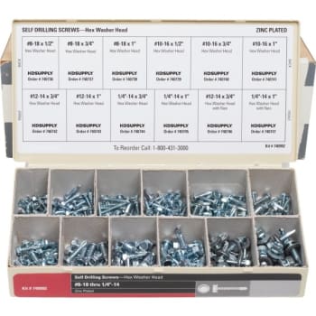 Image for Wellsco Hex Head Self-Drilling Screw Assortment Kit from HD Supply