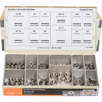 Wellsco Stainless Steel Nut And Washer Assortment Kit