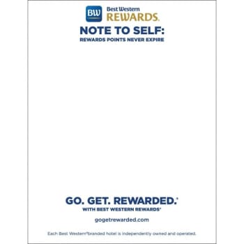 Image for Best Western Hotel & Resorts Memo Pads Case Of 500 from HD Supply