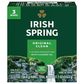 Image for Irish Spring Bar Soap, Clean Fresh Scent, 3.75oz, 18/carton from HD Supply