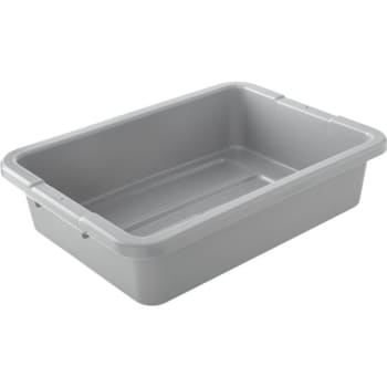 Image for Rubbermaid 4.6 Gallon Polyethylene Bus/Utility Box (Gray) (180-Pack) from HD Supply
