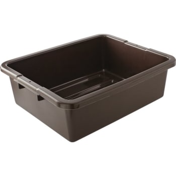 Image for Rubbermaid 7.6 Gallon Polyethylene Undivided Bus/Utility Box (Brown) (100-Pack) from HD Supply