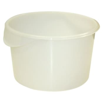 Rubbermaid 12 Qt Polyethylene Round Food Storage Container (White) (6-Pack)