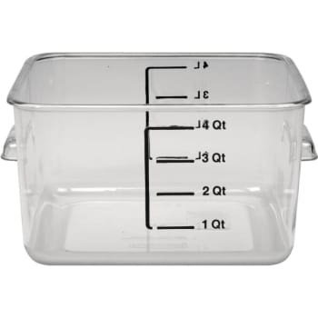 Image for Rubbermaid 4 Qt Polycarbonate Square Storage Container (12-Pack) from HD Supply