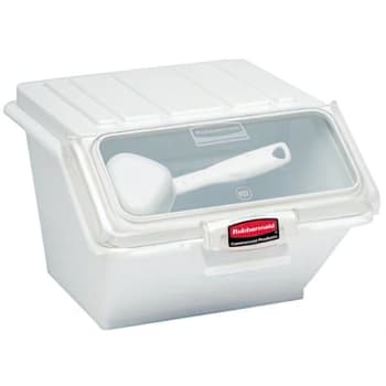 Image for Rubbermaid 2.6 Gallon Plastic Shelf Ingredient Bin w/ 1/2-Cup Scoop from HD Supply