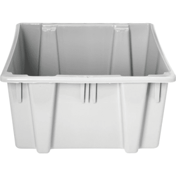 Rubbermaid 14 Gal White Polyethylene Brute Storage Tote With