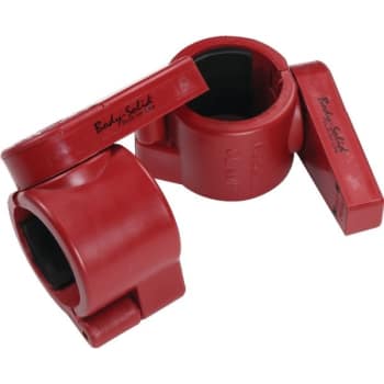 Image for Body Solid Tools Muscle Clamp Olympic Collars Red 2 Pair from HD Supply