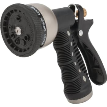 Image for Garden Hose Nozzle 9 Pattern Adjustable Spray Ergonomic Grip Handle from HD Supply