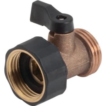 Hose Coupling With Shut Off Brass
