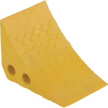 Image for Vestil Recycled Yellow Plastic Wheel Chock 7-1/2w X 7-1/2h X 10-1/4"l from HD Supply