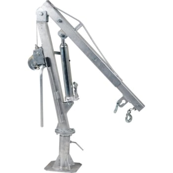 Image for Vestil Telescoping Galvanized Winch Operated Truck Jib Crane - 1,000 Pounds from HD Supply