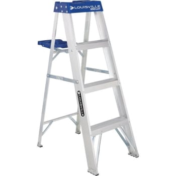 Louisville Ladder 4' Aluminum Step Ladder Type 1