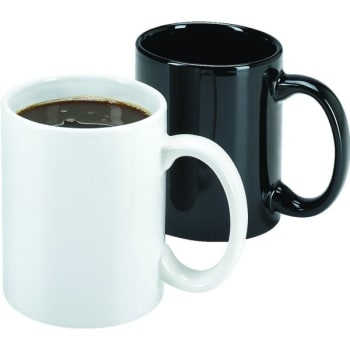 11 Oz Ceramic Coffee Mug Black, Case Of 36