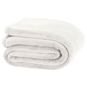 Image for Martex Plush Blanket Queen 90x90 Ivory Case Of 4 from HD Supply