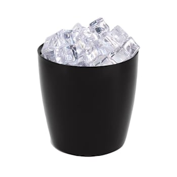 Hapco 3 Quart Plastic Round Ice Bucket Black Package Of 36