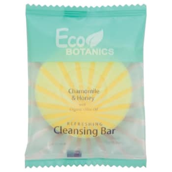 Eco Botanics Chamomile & Honey Cleansing Bar #.75/14 g Sachet Wrapped, 1000/Cs