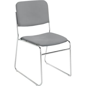 Image for National Public Seating® Sled Based High Density Grey Fabric Stacking Chair from HD Supply