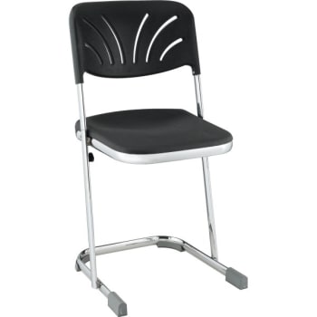 Image for National Public Seating® Ergonomic Z-Stool With Back, 18 Seat With Chrome Frame from HD Supply