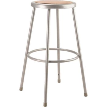 National Public Seating® Round 30 Stool With Hardboard Seat
