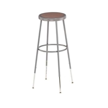 Image for National Public Seating® Round Adjustable Height Stool With Hardboard Seat 31-39 from HD Supply