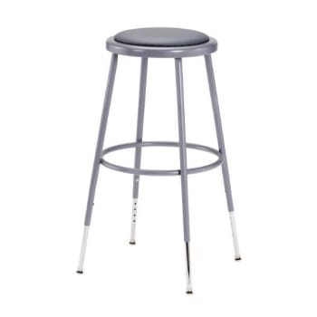 Image for National Public Seating® Round Height Adjustable Vinyl Padded 25-33 Stool from HD Supply