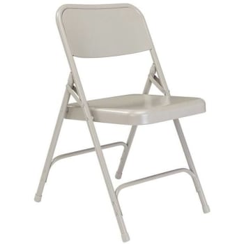Image for National Public Seating® All Steel Heavy-Duty Gray Folding Chair, Package Of 4 from HD Supply