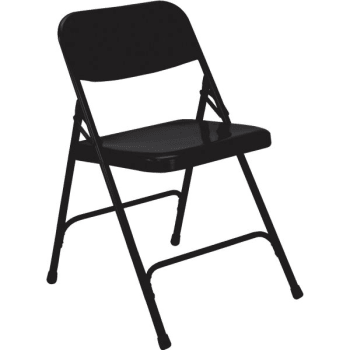 Image for National Public Seating® All Steel Heavy-Duty Black Folding Chair, Package Of 4 from HD Supply