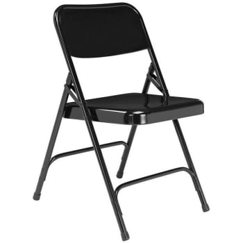 Image for National Public Seating® All Steel Heavy-Duty Black Folding Chair, Package Of 4 from HD Supply