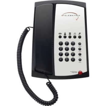 Telematrix #311391 Single Line Telephone (Black)