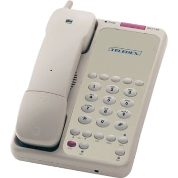 Teledex Opal DCT1905 Single-Line Cordless Telephone, 5 Speed Dial, Ash