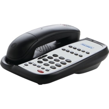 Image for Teledex I Series AC9110S Single Line Cordless Hotel Feature Telephone in Black from HD Supply