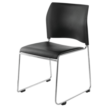 Image for National Public Seating® Vinyl Metal Chrome Stack Chair Ganging Device Black from HD Supply