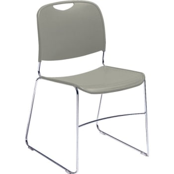 Image for National Public Seating® Ultra Compact Plastic Stack Chair Grey from HD Supply