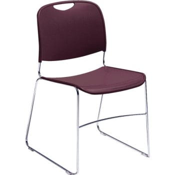 Image for National Public Seating® Ultra Compact Plastic Stack Chair Wine from HD Supply