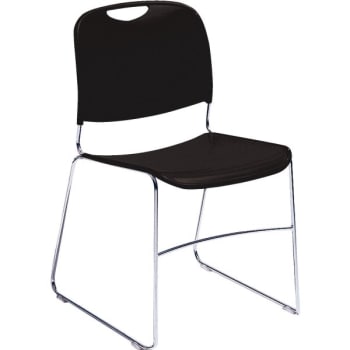 Image for National Public Seating® Ultra Compact Plastic Stack Chair Black from HD Supply