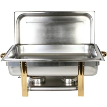 Image for Thunder Group 8 Quart Gold Accented Oblong Chafer from HD Supply