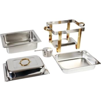 Image for Thunder Group 4 Quart Gold Accented Chafer from HD Supply
