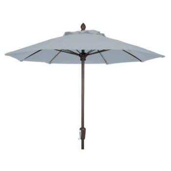 Fiberbuilt 7.5' Crank Market Umbrella, Marine Grade Cover, Natural