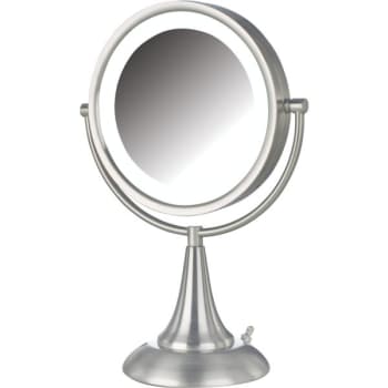 Image for Jerdon 8.5 Tall Vanity Mirror Nickel LED Lighting Case Of 3 from HD Supply