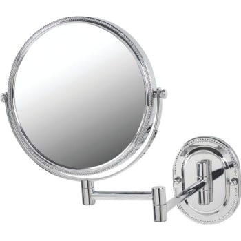 Jerdon 8 Wall Mounted Mirror Chrome Beaded Case Of 6