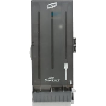 Dixie Smartstock Classic Medium-Weight Polystyrene Fork Dispenser