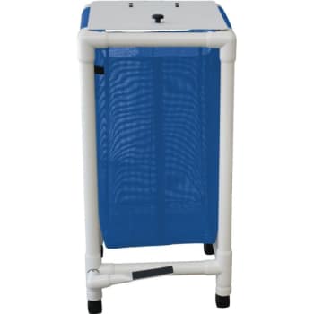 MJM Echo Single Hamper With Mesh Bag And Foot Pedal - Royal Blue
