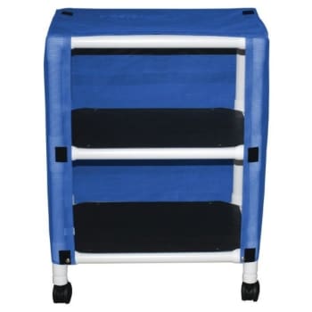 Image for MJM Echo 2-Shelf Cart With Cover, 20 x 25", Royal Blue Mesh from HD Supply