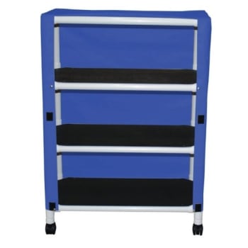 Image for MJM Echo 3-Shelf Cart With Cover, 20 x 32", Royal Blue Vinyl from HD Supply