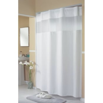 Image for Hookless White Mini Waffle Curtain 71 X 77" Ring Concealed Header Case Of 12 from HD Supply