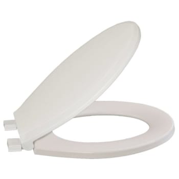 Image for Centoco Regular Duty Plastic Toilet Seat, Round Closed Front With Lid, White from HD Supply
