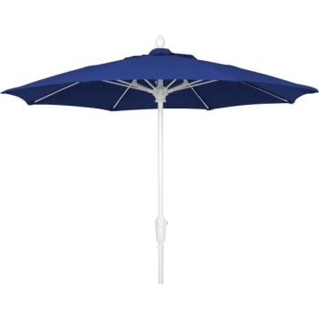Image for Fiberbuilt 9' Crank Market Umbrella, Marine Grade Cover, Royal Blue from HD Supply