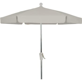 Image for Fiberbuilt™ 7.5' Garden Umbrella, Fiberglass Rib, Vinyl Cover, Tilt, Natural from HD Supply
