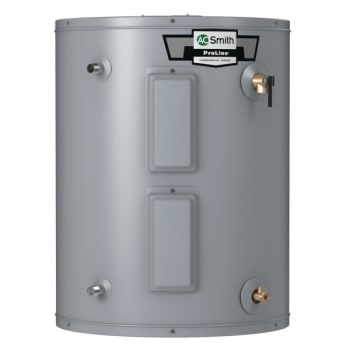 A. O. Smith® 40-Gallon Lowboy Electric Water Heater Side Connect 24D x 31-3/4"H