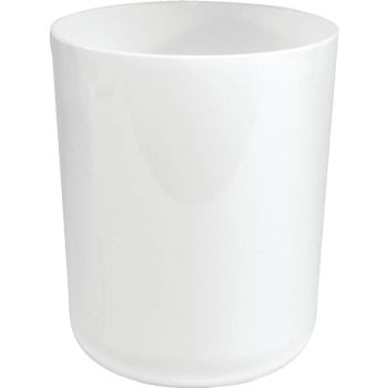 Image for Hapco 8 Quart Laquerware Trash Can White from HD Supply